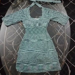 Sparkly Teal Guess Jeans Dress
